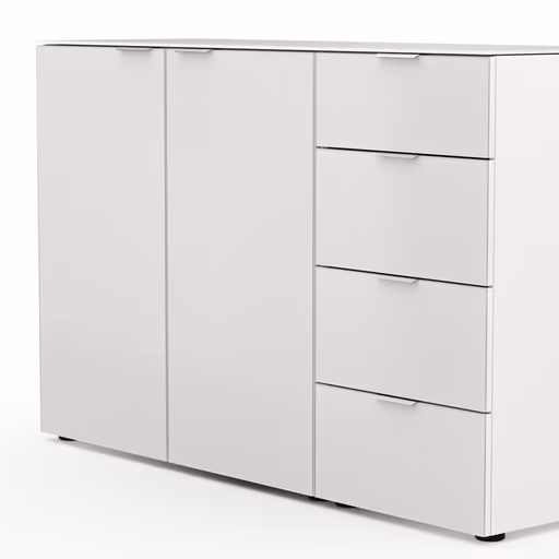 Kommode Colorado Beimöbel - BHT ca. 135x87x43 cm, Offwhite