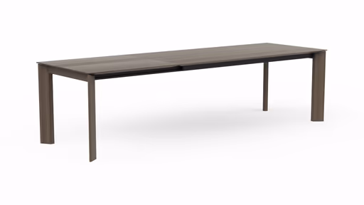 Esstisch Saratoga - ausziehbar, LB ca. 200x95 cm, Buche massiv, silbergrau geölt