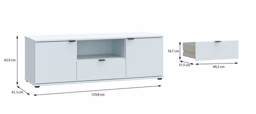 TV- Board FINELLA- Hellgrau