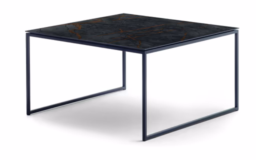 Couchtisch - LBH ca. 75x75x42 cm, Dekton, Dunkelbraun