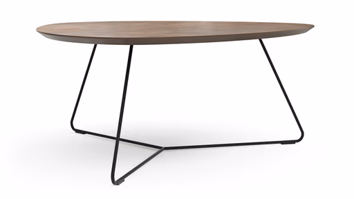 Couchtisch Fano - LBH ca. 96x86x38 cm, HPL Laminat, Bronze