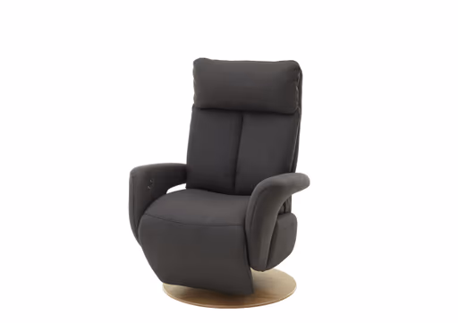 Fernsehsessel EM Pirna - Relaxfunktion, Stoff, Dunkelgrau