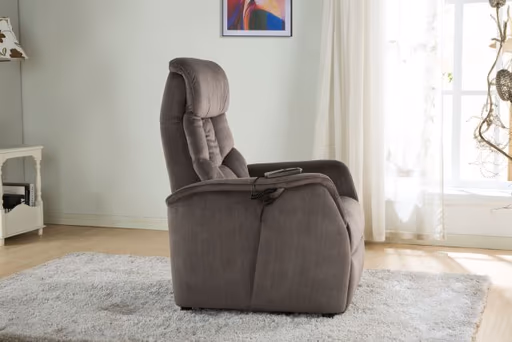 TV-Sessel - Aufstehhilfe, Relaxfunktion, Stoff, Grau