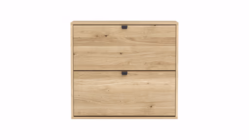 Schuhschrank Williston - Korpus Wildeiche bianco / Front sandgestrahlt