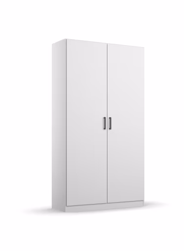 Drehtürenschrank RHONDA- B ca. 91 cm, Weiß