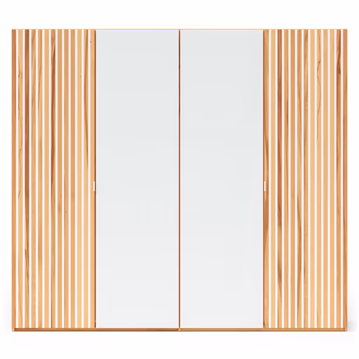 Drehtürenschrank Tigris - B. ca. 240 cm, Kernbuche massiv, geölt