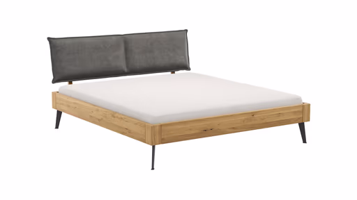 Bettgestell 1660 - Liegefläche ca. 180x200 cm, Wildeiche massiv, geölt