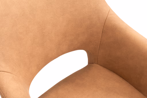 Armlehnstuhl - Stoff, Caramel