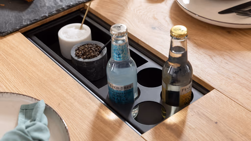 Esstisch Clifton - mit Einsätzen, LB ca. 220x100 cm, Wildeiche massiv, natur geölt