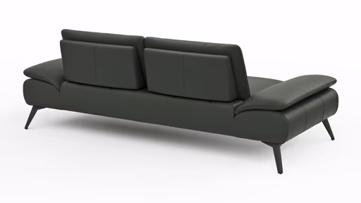 Sofa Collina - 3-Sitzer, Leder, Schlammgrün