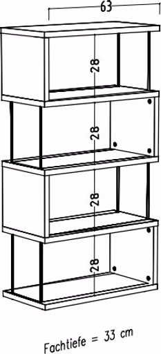 Regal - B ca. 66 cm, Pinegrün