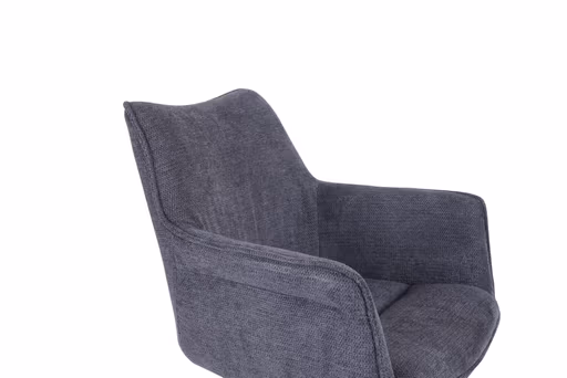 Armlehnstuhl MAIKE - drehbar, Stoff, Marine
