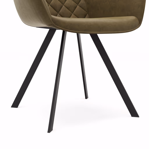 Armlehnstuhl Wesley - Stoff, Grün