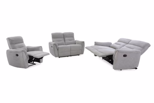 TV-Sessel - Relaxfunktion, Chenille, Hellgrau