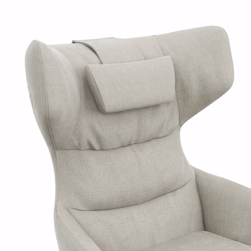 Drehsessel Houston Relax - Größe M, inkl. Relaxfunktion (motorisch), Aufstehhilfe und Kopfstütze, Stoff, Natur