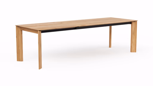 Esstisch Saratoga - ausziehbar, LB ca. 180x95 cm, Wildeiche massiv, natur geölt