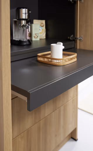 L-Küche 51.190 GL 4 524, Schwarz matt