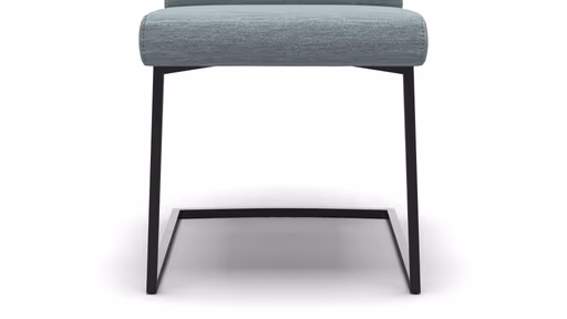 Freischwinger Carmelo - Velour, Hellblau