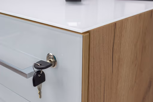 Rollcontainer GWEN - B/H/T ca. 40x55x50 cm, Eiche Dekor