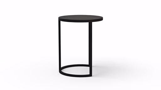 Beistelltisch Kai - LBH ca. 39x39x50 cm, Metall, Schwarz