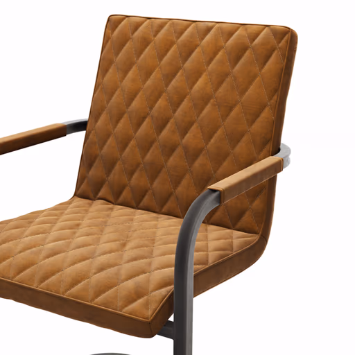 Armlehnstuhl Cambridge - Stoff, Dunkelbraun