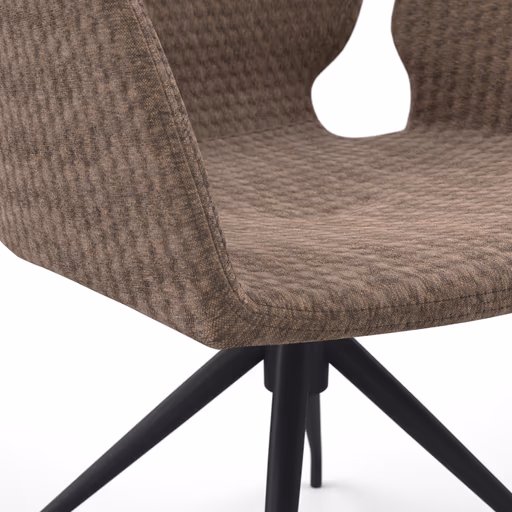 Armlehnstuhl Saltino - drehbar, Stoff, Taupe