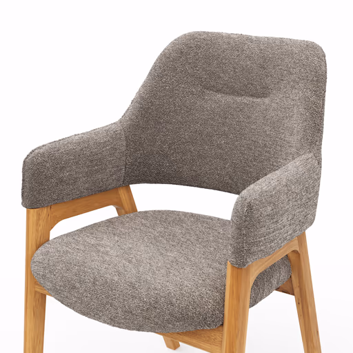 Armlehnstuhl Flore 1 - Stoff, Bronze