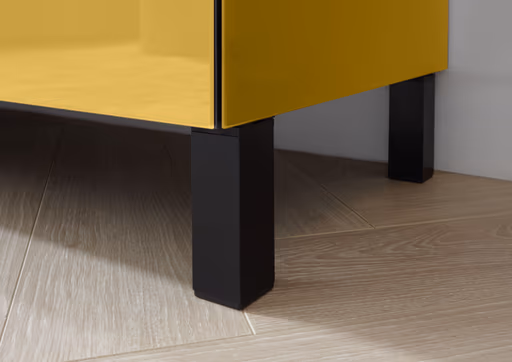 Lowboard - B ca. 181 cm, Goldgelb