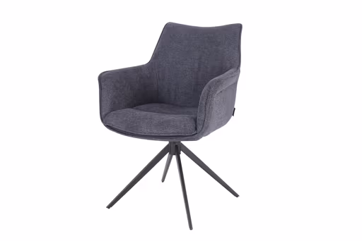 Armlehnstuhl MAIKE - drehbar, Stoff, Marine