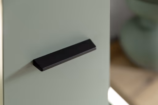 TV-Lowboard - mit Beleuchtung, B ca. 156 cm, Salbeigrün, Eiche Evoke Nachbildung