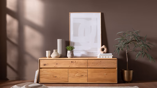 Mediaboard Hillsboro - Wildeiche natur, geölt