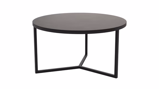Couchtisch Joan 4 - LBH ca. 58x58x33 cm, Metall, Schwarz