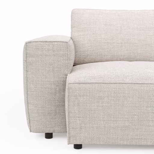 Bigsofa Lilaia - 3-Sitzer Tief, Stoff, Kaschmir