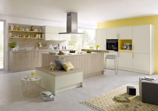 Inselküche 52.170 GL 15 500, Alteiche Provence Synchronpore Nachbildung