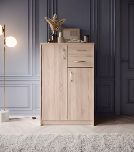 Kommode - B ca. 74 cm, Sonoma Eiche Nachbildung