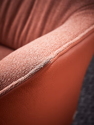 Relaxsessel Girona -  inklusive motorischer Relaxfunktion, Stoff, Leder, Rose