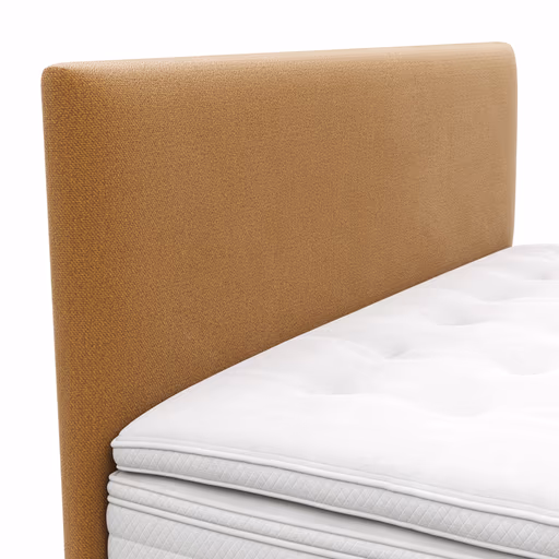 Boxspringbett Navelli 2 - Liegefläche ca. 180x200 cm, Stoff, Kurkuma