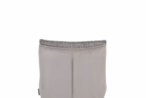 Barhocker MANDY - höhenverstellbar, Stoff, Graubeige