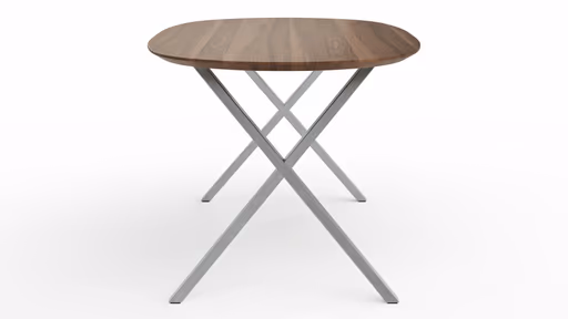 Esstisch Nayara - LB ca. 200x100 cm, Wildnussbaum massiv, geölt