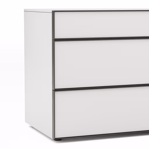 Kommode Loretto - BHT ca. 135x70x53 cm, Lack matt, Weiß