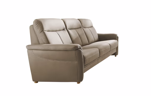 Sofa EM Isel - 3-Sitzer, Stoff, Grau