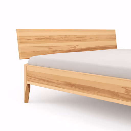 Bettgestell 1660 - Liegefläche ca. 140x200 cm, Kernbuche massiv, geölt