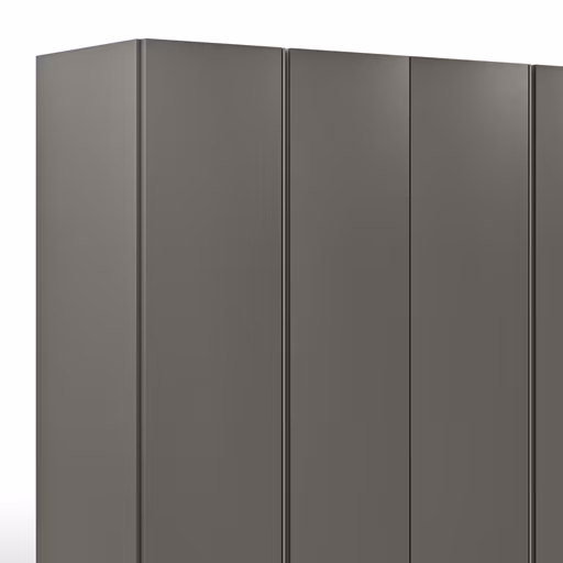 Drehtürenschrank Loretto - B ca. 280 cm, Lack matt, Anthrazit