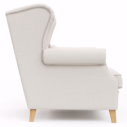 Sessel Mapleton - Stoff, Creme