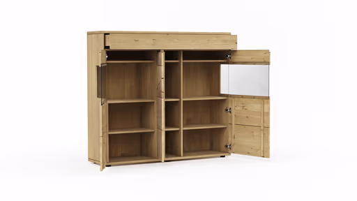 Highboard Amora - Wildeiche massiv bianco