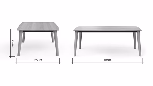 Esstisch Saltino - LB ca. 180x100 cm, Eiche massiv