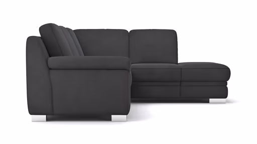 Ecksofa Tavira - 2,5-Sitzer mit Ecke rechts, Stoff, Anthrazit