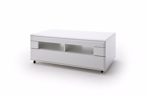 Couchtisch - mit Schubkasten, LBH ca. 70x115x44 cm, Weiß