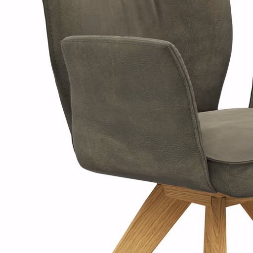Armlehnstuhl Westmore - drehbar, Stoff, Dunkelgrün