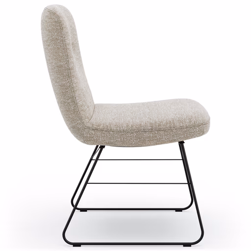 Stuhl Kamari - Stoff, Graubeige